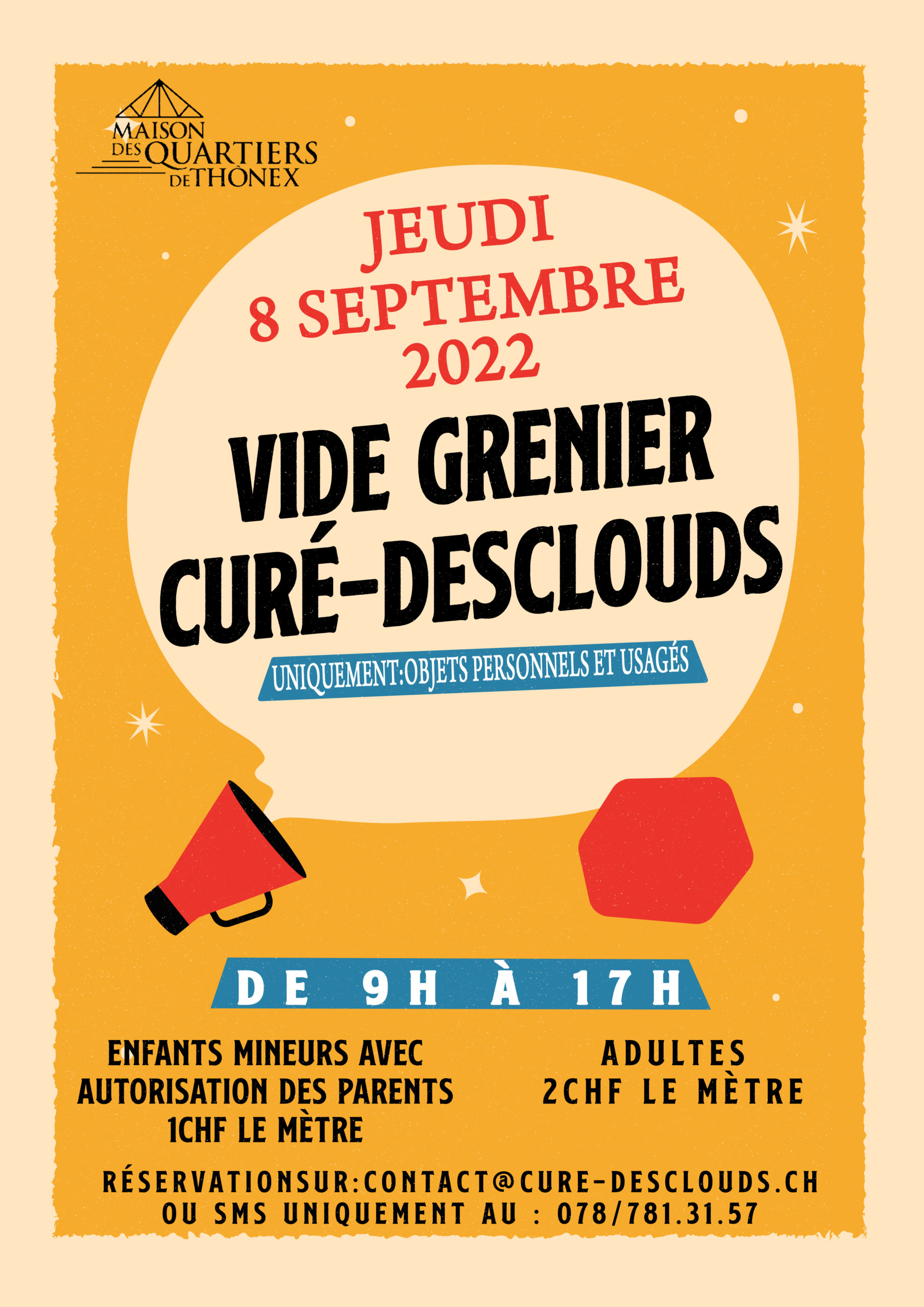 VIDE-GRENIER au Curé Desclouds